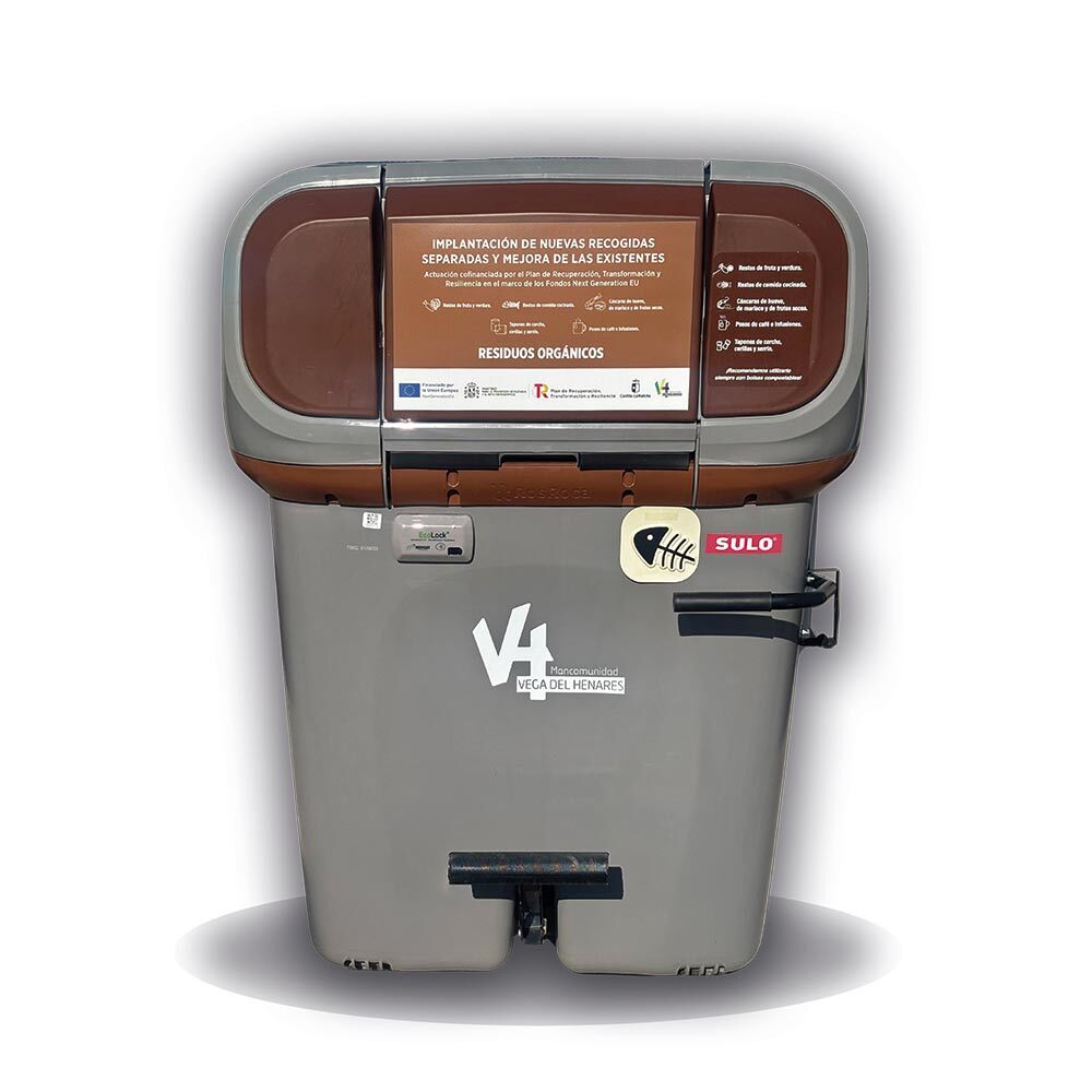 Contenedor de orgánica de Mancomunidad Vega del Henares