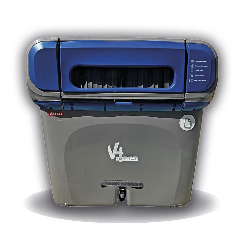 Contenedor azul de Mancomunidad Vega del Henares